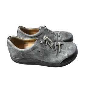 Finn Comfort Ikebukuro Shoes Womens 7.5 ash Leather Orthopedic Comfort Walking